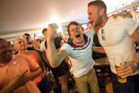 <p>The dramatic victory has got England fans hoping that the Three Lions will bring the World Cup home. (Picture: Getty) </p>