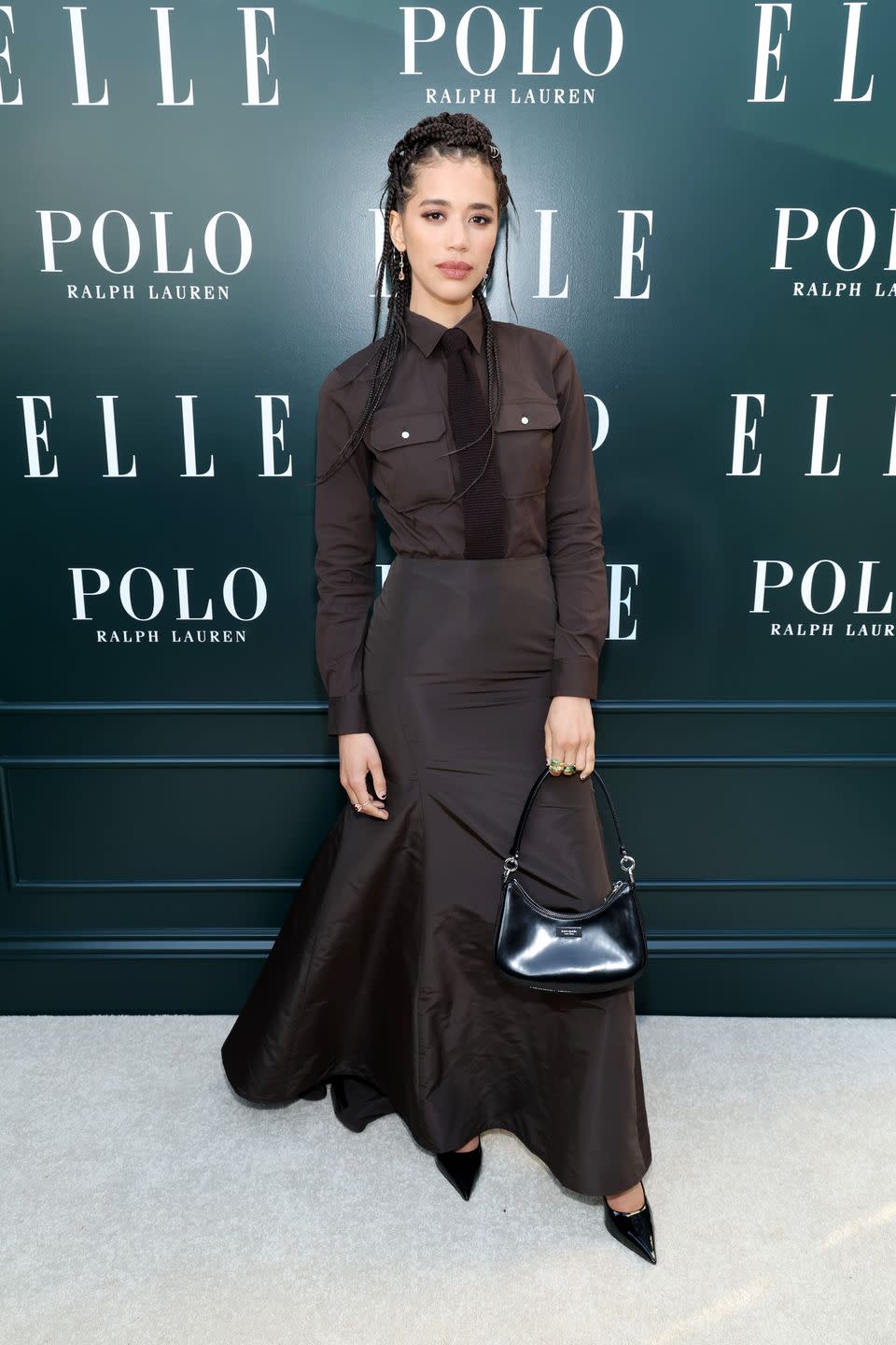 santa monica, california may 11 jasmin savoy brown, wearing polo ralph lauren, attends elle hollywood rising presented by polo ralph lauren at the georgian hotel on may 11, 2023 in santa monica, california photo by phillip faraonegetty images for elle