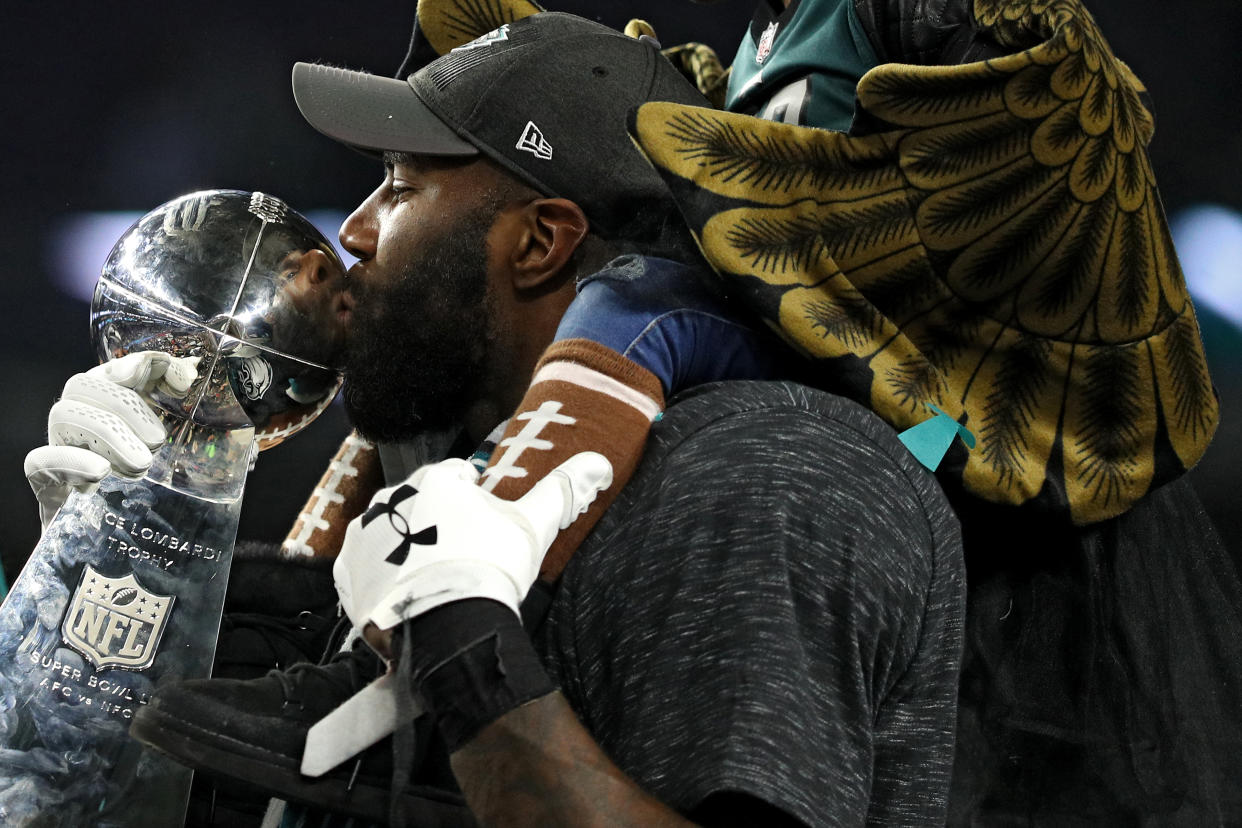 Malcolm Jenkins with the Eagles.