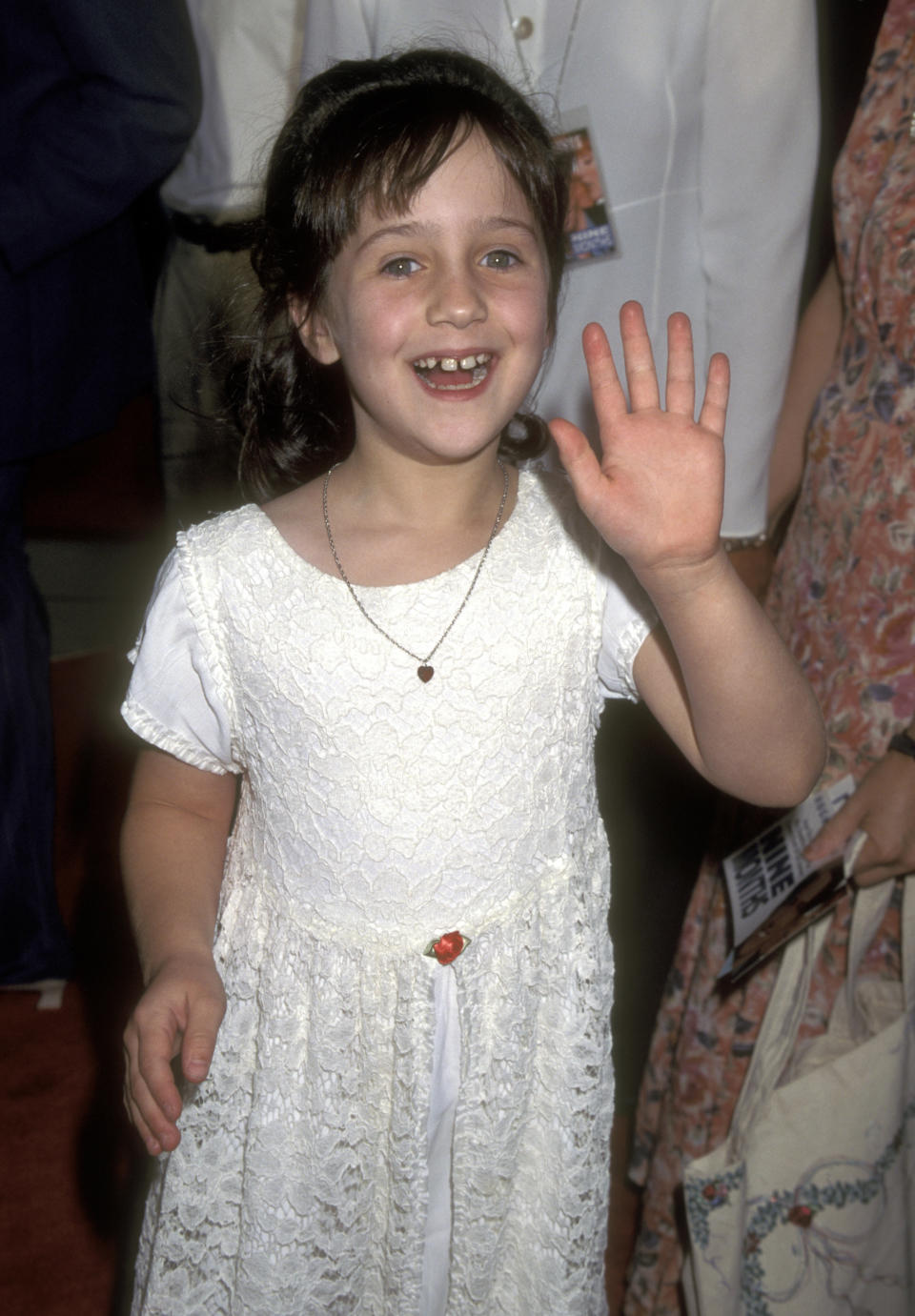 Actress Mara Wilson attends the 'Nine Months' Century City Premiere on July 11, 1995 at Cineplex Odeon Century Plaza Cinemas in Century City, California