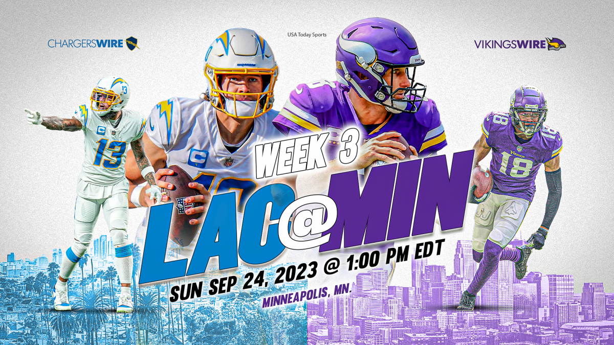 NFL Week 3 early games live tracker: Chargers hold off Vikings' late push