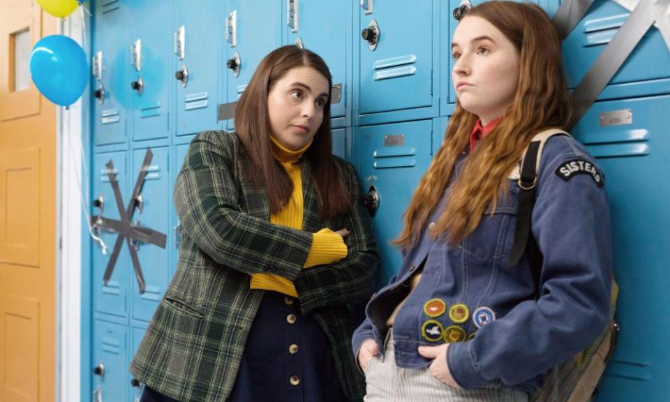 Beanie Feldstein (left) and Kaitlyn Dever in Booksmart.