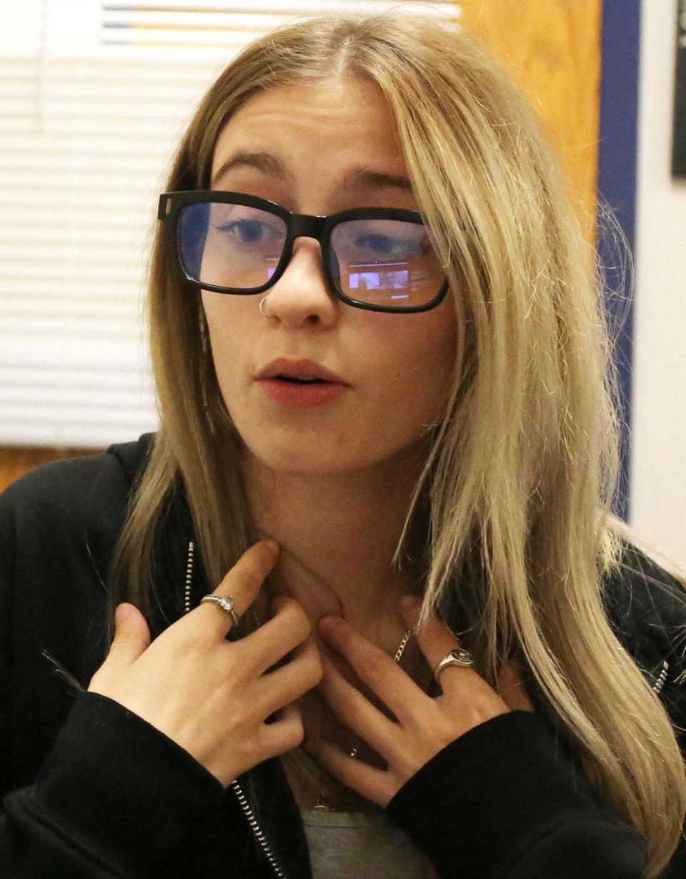 Winnacunnet High School junior Gracelynn Hewey talks about mental health challenges facing herself as well as students in general in 2022.