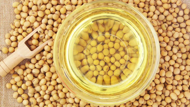 Soy beans and soy oil