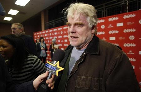 Actor Philip Seymour Hoffman attends the premiere of the film A Most Wanted Man at the Sundance Film Festival in Park City, Utah, January 19, 2014. REUTERS/Jim Urquhart