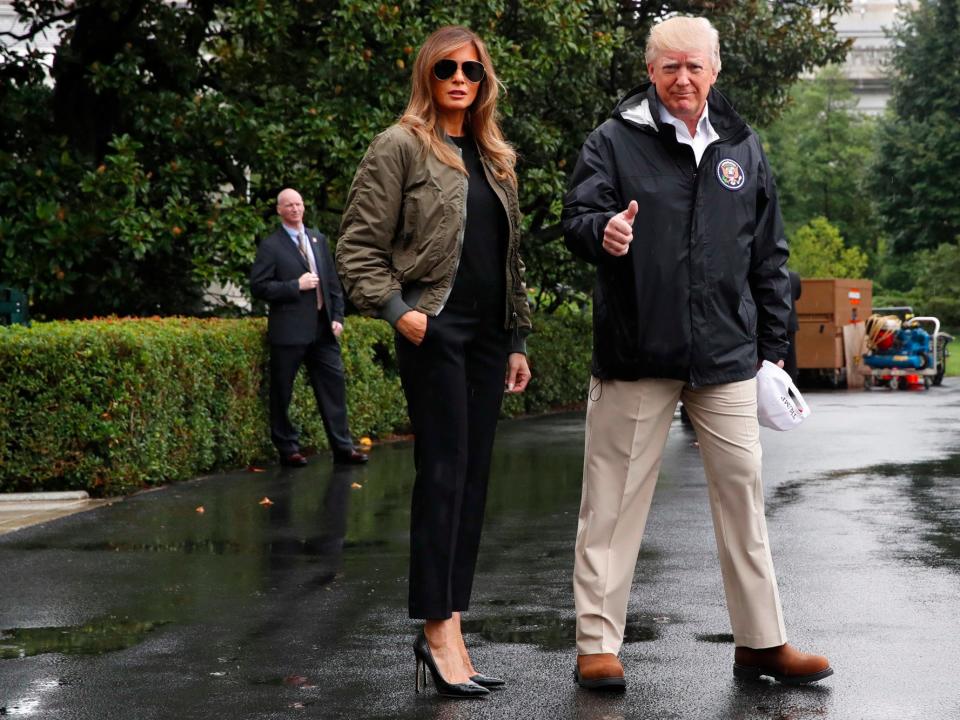 melania heels harvey trump