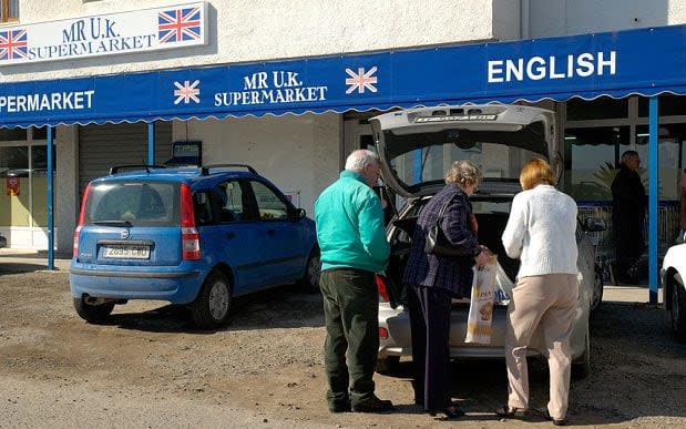 Brits abroad stocking up on supplies