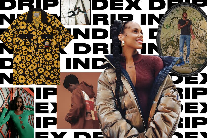 drip index collage featuring different product items on top of a background pattern of the words "drip index"