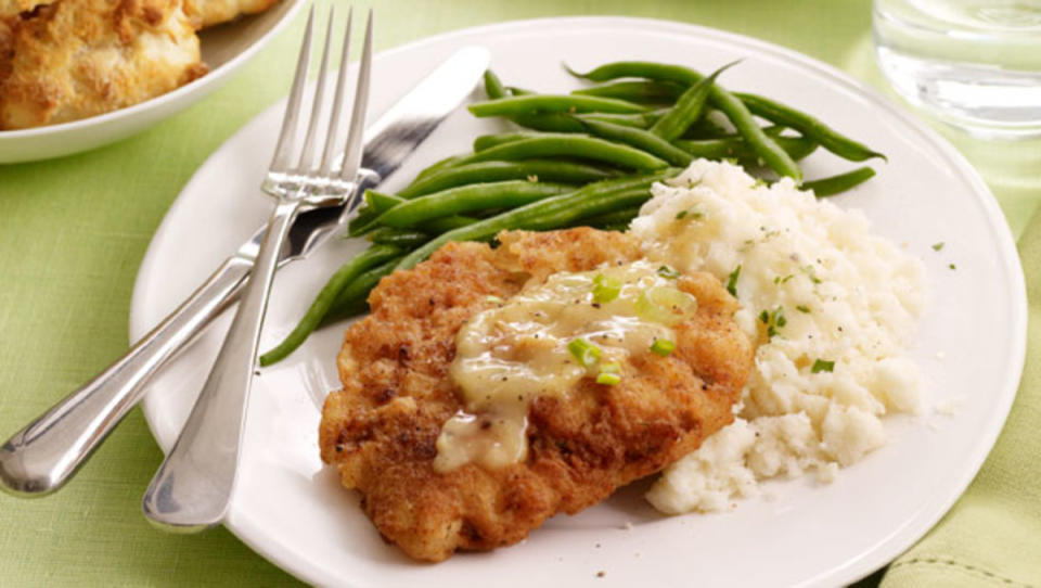 <p>Jim Franco</p><p>A Southern comfort food classic that never goes out of style. </p><p><strong>Get the recipe: <a href="https://parade.com/31587/tylerflorence/tyler-florences-chicken-fried-steak/" rel="nofollow noopener" target="_blank" data-ylk="slk:Tyler Florence's Chicken Fried Steak;elm:context_link;itc:0;sec:content-canvas" class="link ">Tyler Florence's Chicken Fried Steak</a></strong></p>
