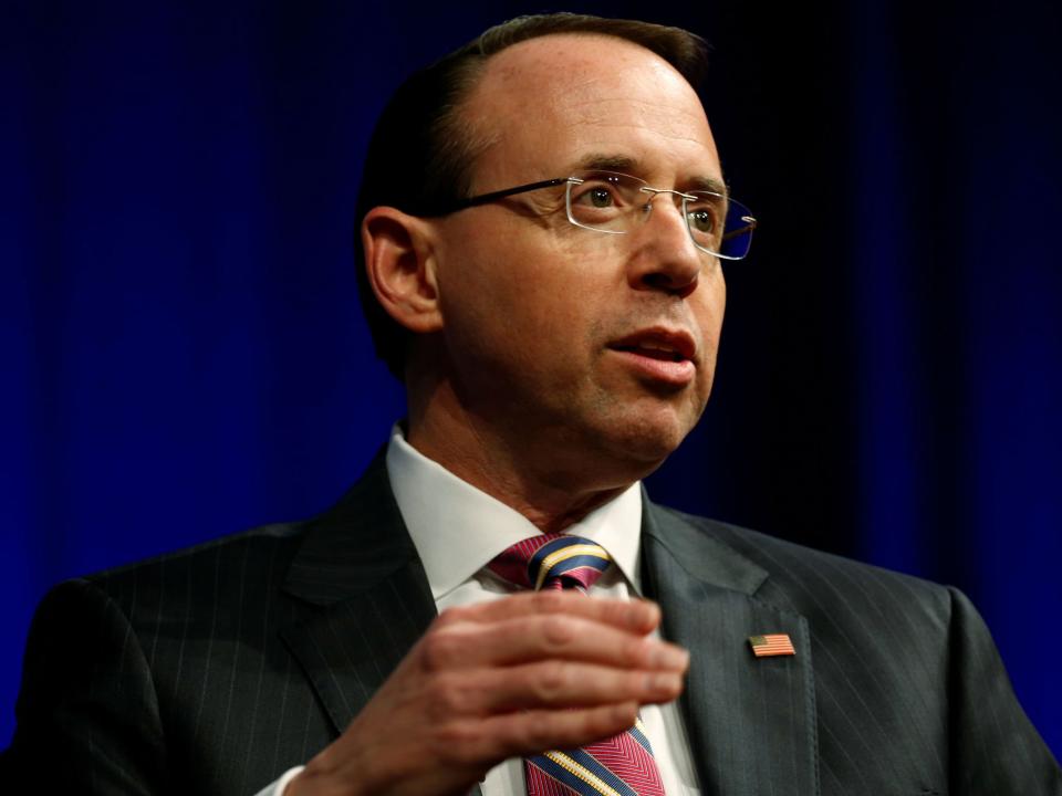 Rod Rosenstein tells Republicans he won’t be ‘extorted’ by impeachment threat