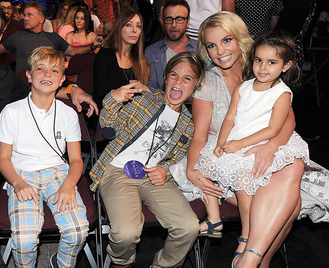 Britney Spears with sons