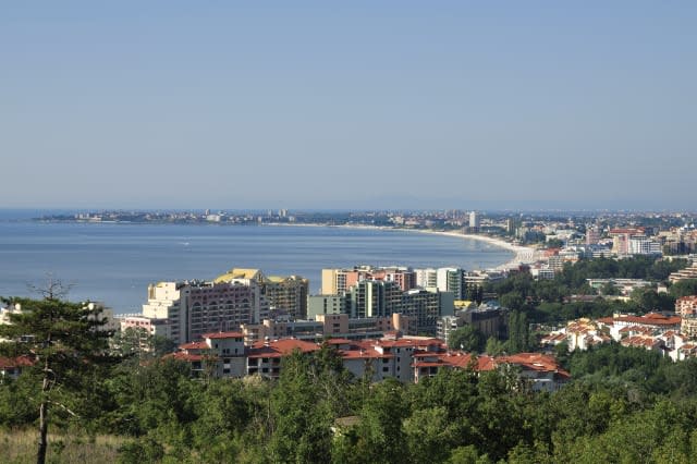 Sunny Beach resort and the town of Nessebar