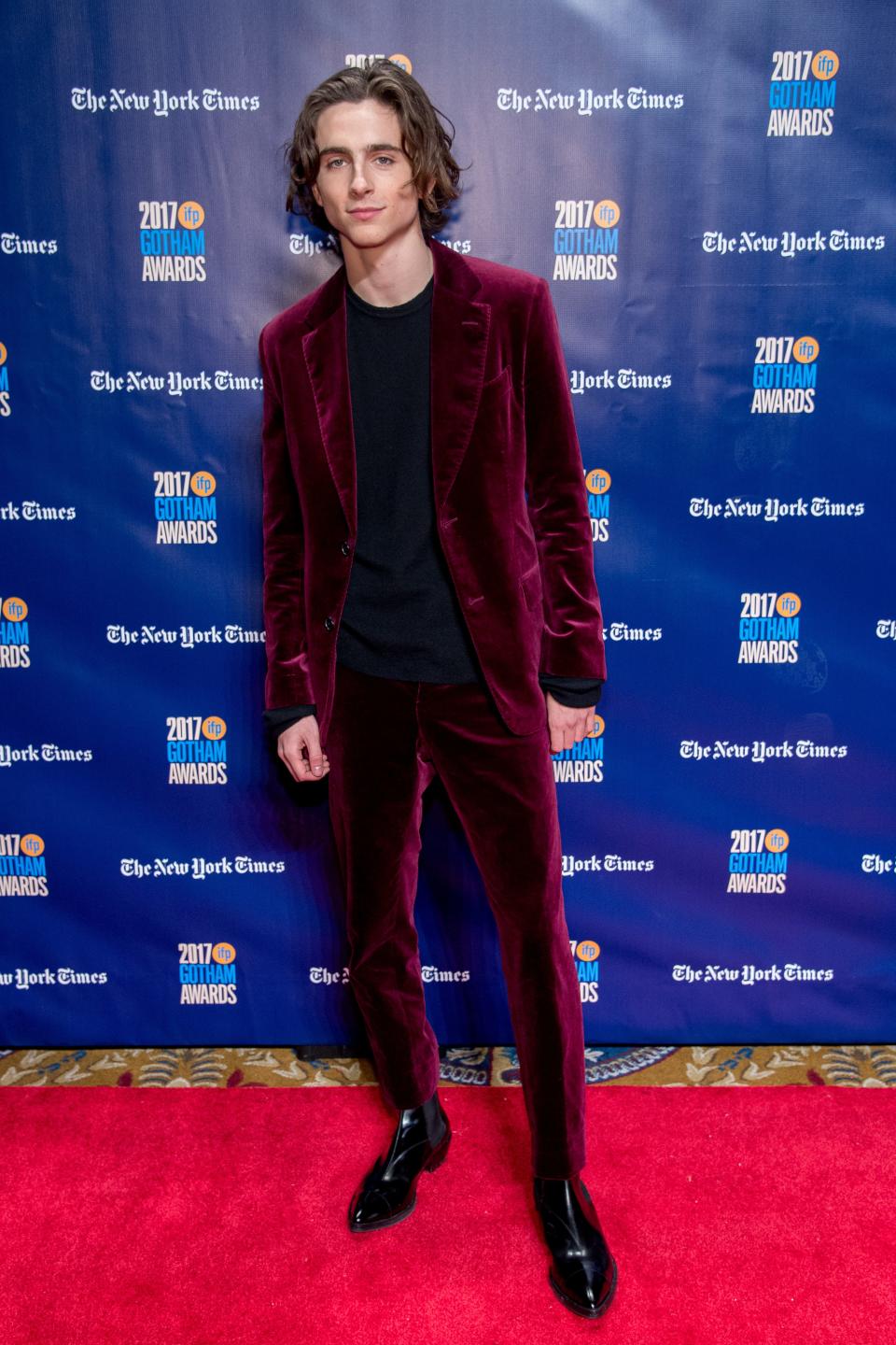 Timothee Chalamet attends the 2017 IFP Gotham Awards