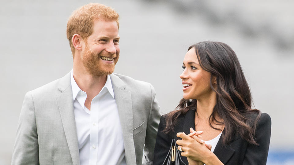 Prince Harry and Meghan Markle have been forced to deny they plan on including an honours list as part of their work, similar to the Queen's honours. Photo: Getty