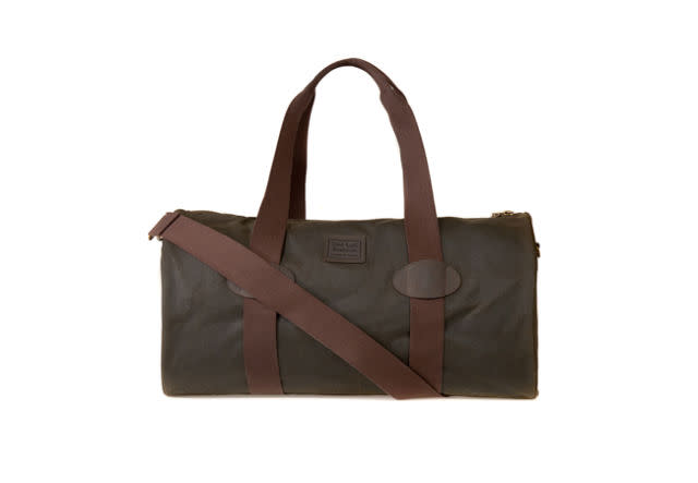 <p>Does it get more British than a collaboration between Land Rover and Barbour? No. This holdall is perfect for the gym, especially if your gym is at the top of a Lake District fell.</p><p><i><a rel="nofollow noopener" href="https://www.johnlewis.com/barbour-land-rover-defender-wax-cotton-barrel-holdall-olive/p3327012#media-overlay_show" target="_blank" data-ylk="slk:£170;elm:context_link;itc:0;sec:content-canvas" class="link ">£170</a></i></p>