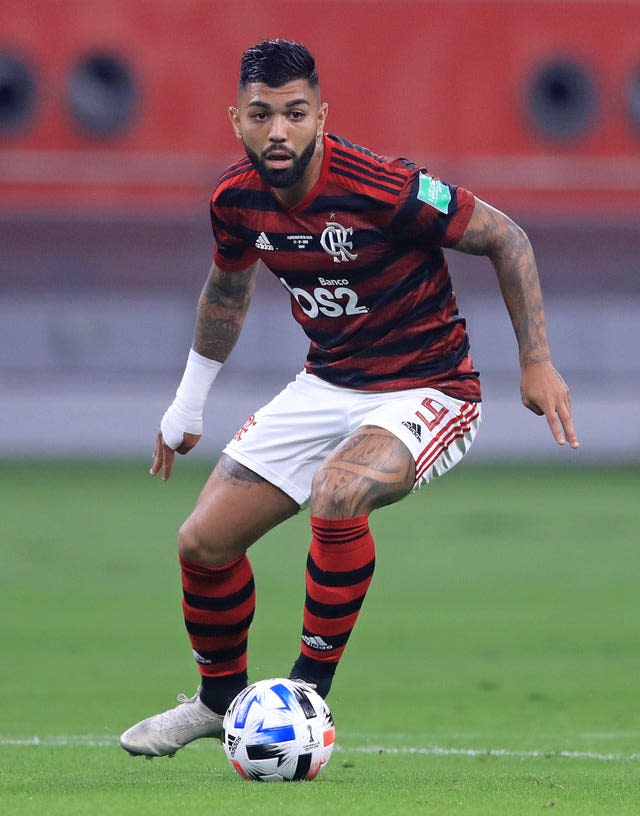 Flamengo’s Gabriel Barbosa during the FIFA Club World Cup semi final match at the Khalifa International Stadium, Doha.