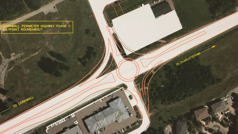 Bike lanes part of 2 new roundabouts for Cornwall bypass