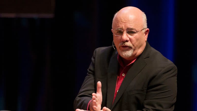 Dave Ramsey speaks Wednesday, May 14, 2014, at Abravanel Hall in Salt Lake City.