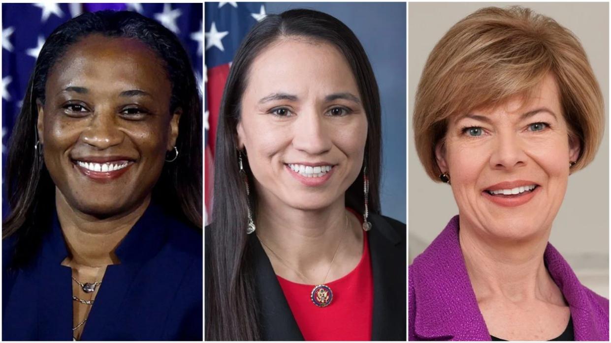 Laphonza Butter, Sharice Davids, Tammy Baldwin