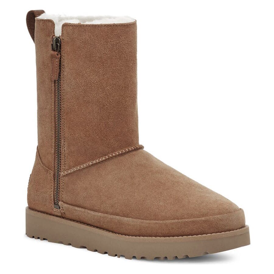 UGG Classic Zip Genuine Shearling Bootie