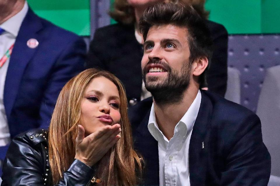 Shakira y Pique en un partido de la Copa Davis en Madrid, en noviembre del 2019.