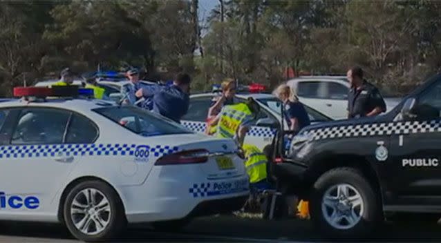 The 44-year-old man went into cardiac arrest at the scene. Photo: 7 News