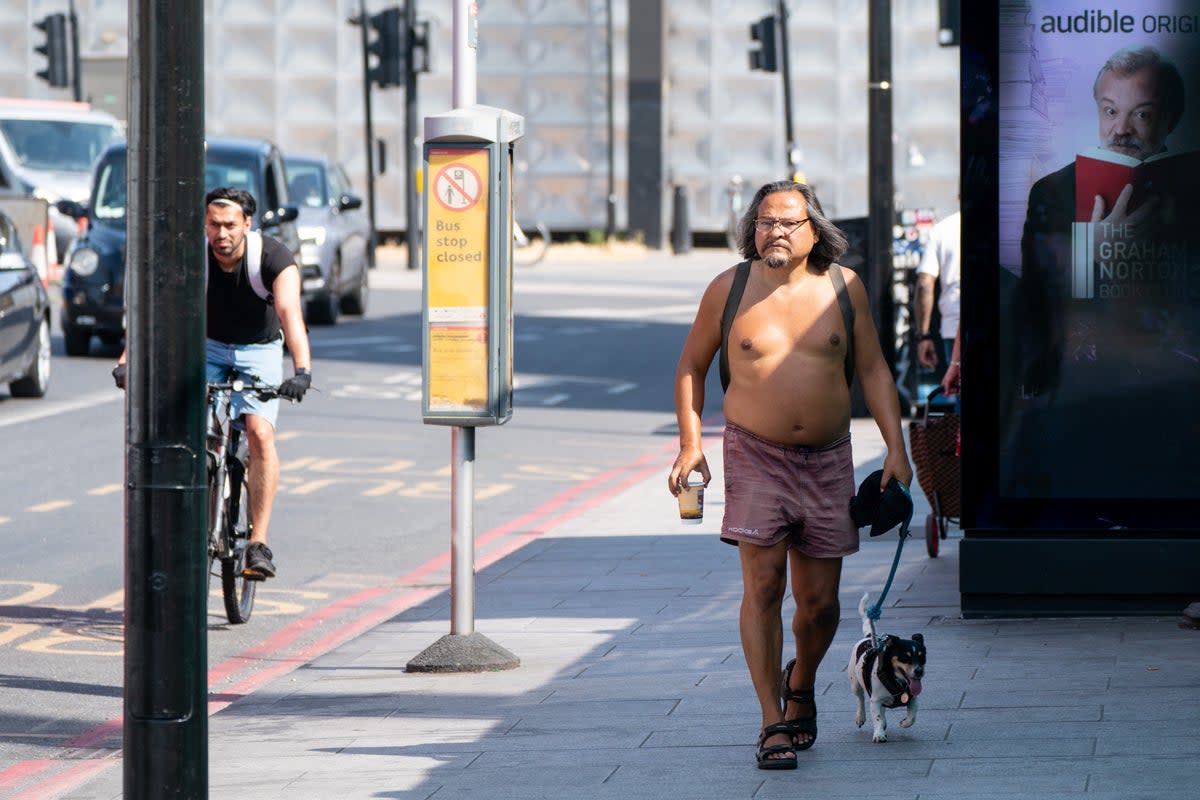 Health authorities have issued a heat-health alert for six UK regions  (Dominic Lipinski / PA)