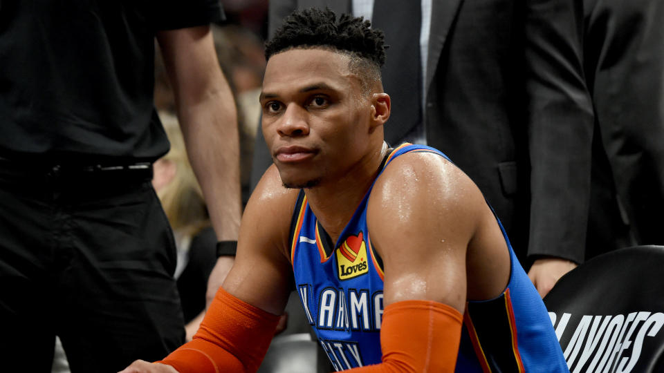 Should Thunder star Russell Westbrook behave differently during his press conferences? The “NBA on TNT” crew offered some thoughts after Oklahoma City’s Game 4 loss.