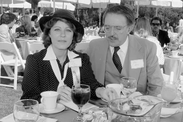 <p>Roman Salicki/WWD/Penske Media/Getty</p> Patty Duke and John Astin attend an event on October 6, 1982.