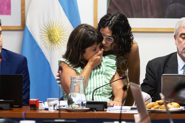 La presidenta de la comisión, Carolina Gaillard, y la diputada kirchnerista Paula Penacca