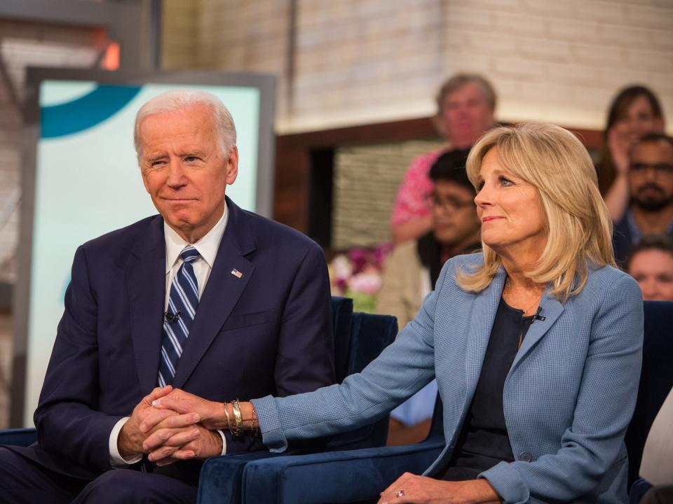 Joe Biden and Jill Biden on Today in 2017.