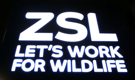 The logo of the Zoological Society of London (ZSL) is pictured in London, Britain October 13, 2016. REUTERS/Neil Hall