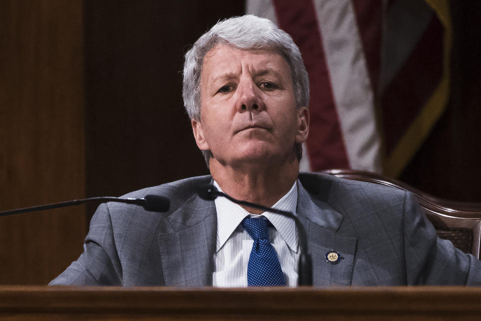 In this Wednesday, April 10, 2019, Tom Killion, R-Delaware, attends a hearing at the state Capitol in Harrisburg, Pa. After Democrats flipped six state Senate seats in the suburbs of Philadelphia and Pittsburgh, Killion is practically the chamber's last Republican standing in those areas and target No. 1 for Democrats in 2020. (AP Photo/Matt Rourke)