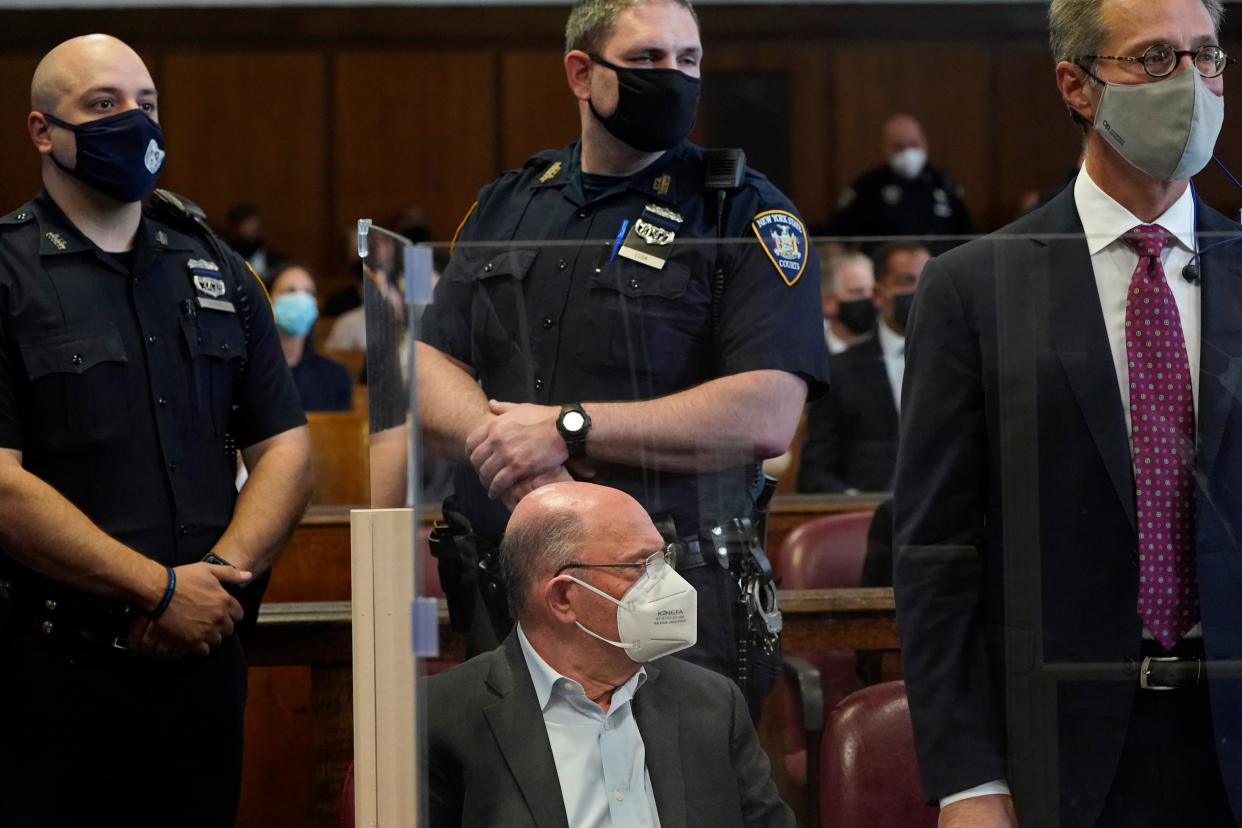 The Trump Organization’s Chief Financial Officer Allen Weisselberg appears in court in New York, Thursday, July 1, 2021. Weisselberg was arraigned a day after a grand jury returned an indictment charging him and Trump’s company with tax crimes. Trump himself was not charged.   (AP)