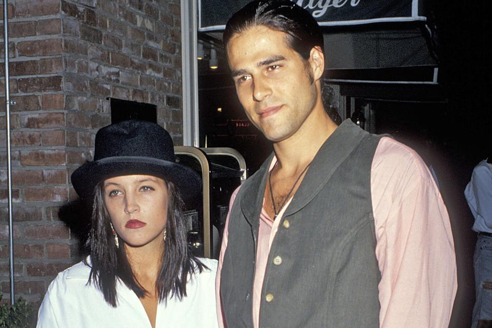 Lisa Marie Presley avec son mari Danny Keough