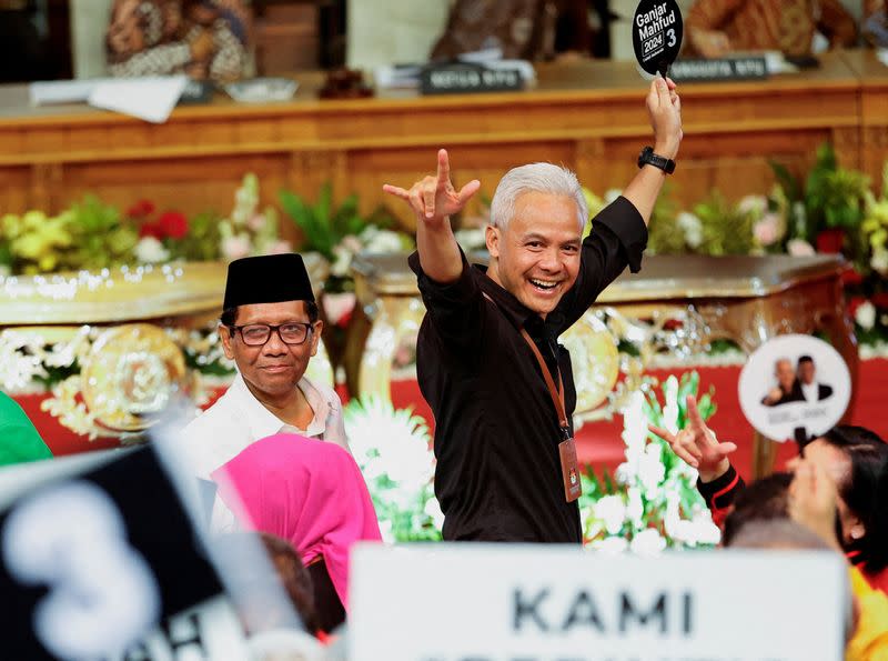 FILE PHOTO: Indonesian presidential candidate Ganjar Pranowo in Jakarta