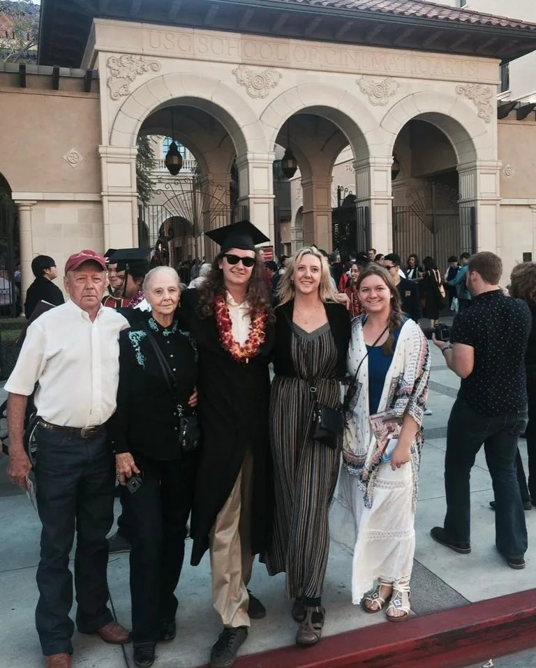 Austin, en una de sus graduaciones