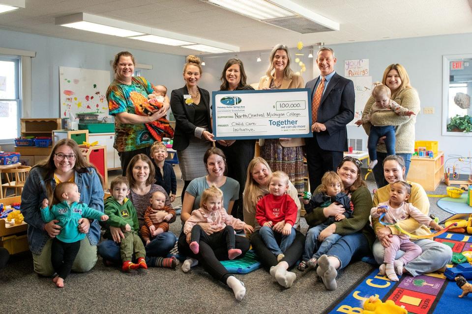 The Petoskey-Harbor Springs Area Community Foundation awarded North Central Michigan College’s Child Care Initiative a two-year, $100,000 grant in support of Phase II initiatives, including establishing the NCMC Child Care and Preschool Program.