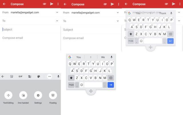 Welcome back! Google introduces a new keyboard for your big-screened