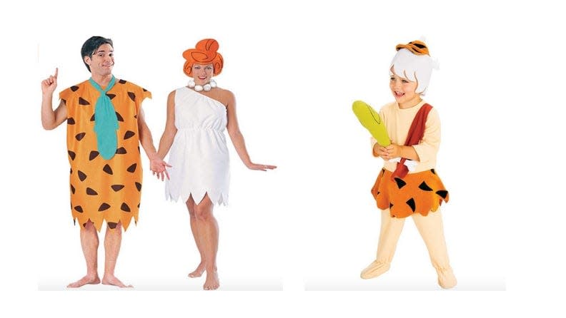 Dress the whole gang as everyone's favorite Stone Age family.