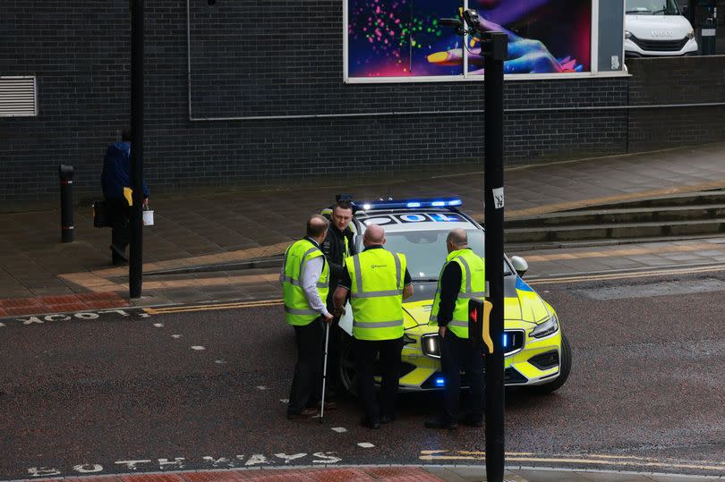 John Dobson Street closed after incident involving a bus