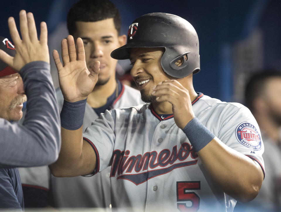 The Diamondbacks are close to making infielder Eduardo Escobar part of their team. (Fred Thornhill/The Canadian Press via AP)