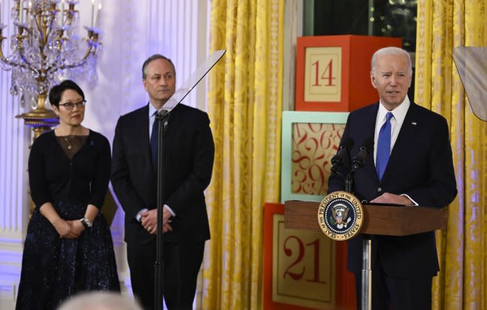 Joe Biden, Doug Emhoff host Hanukkah reception at the White House