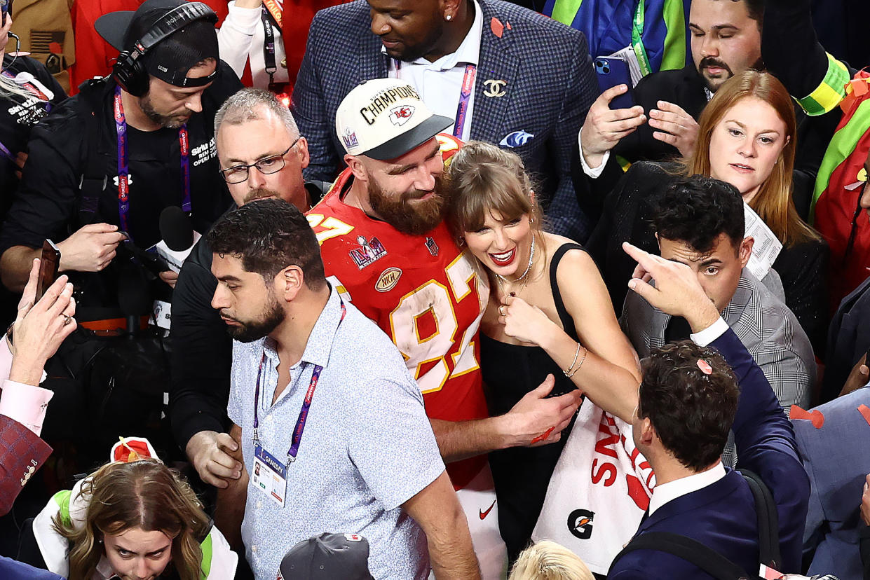 Travis Kelce and Taylor Swift Are On Top of the World After Big 2024 Wins