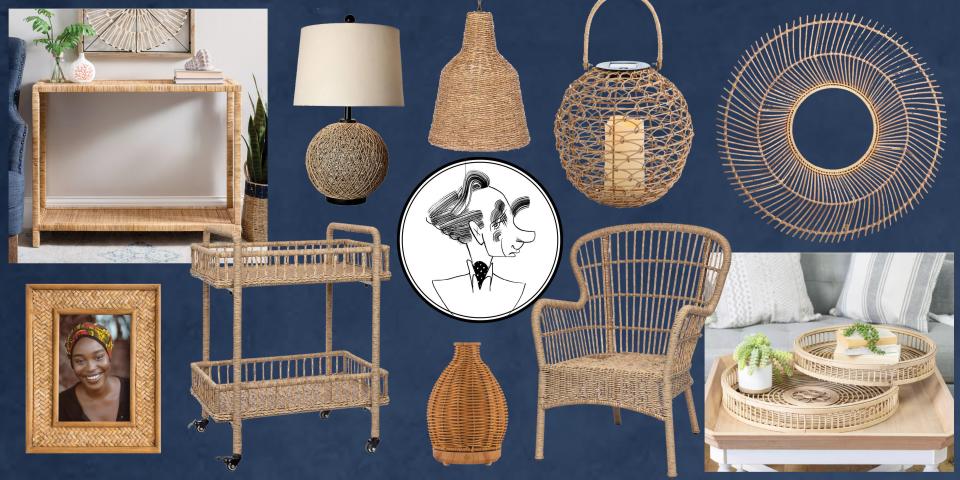 Kirkland's Has So Many Chic Rattan Accessories Online Right Now