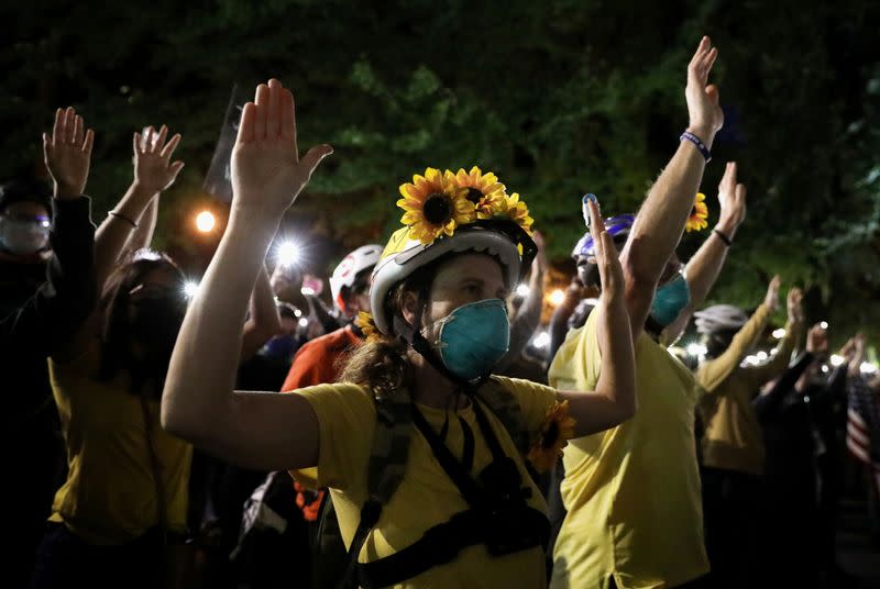 Protest against racial inequality in Portland