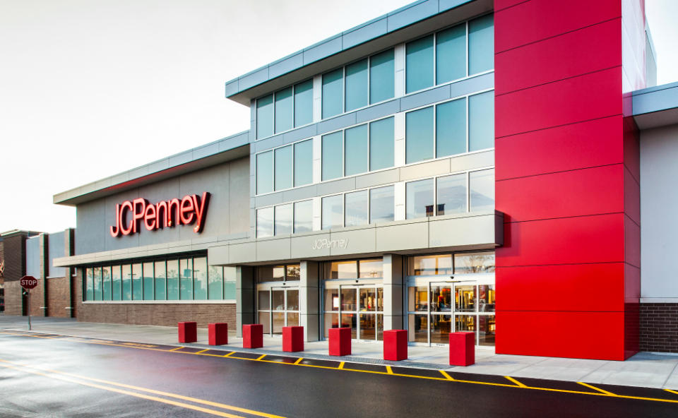 The exterior of a J.C. Penney store.