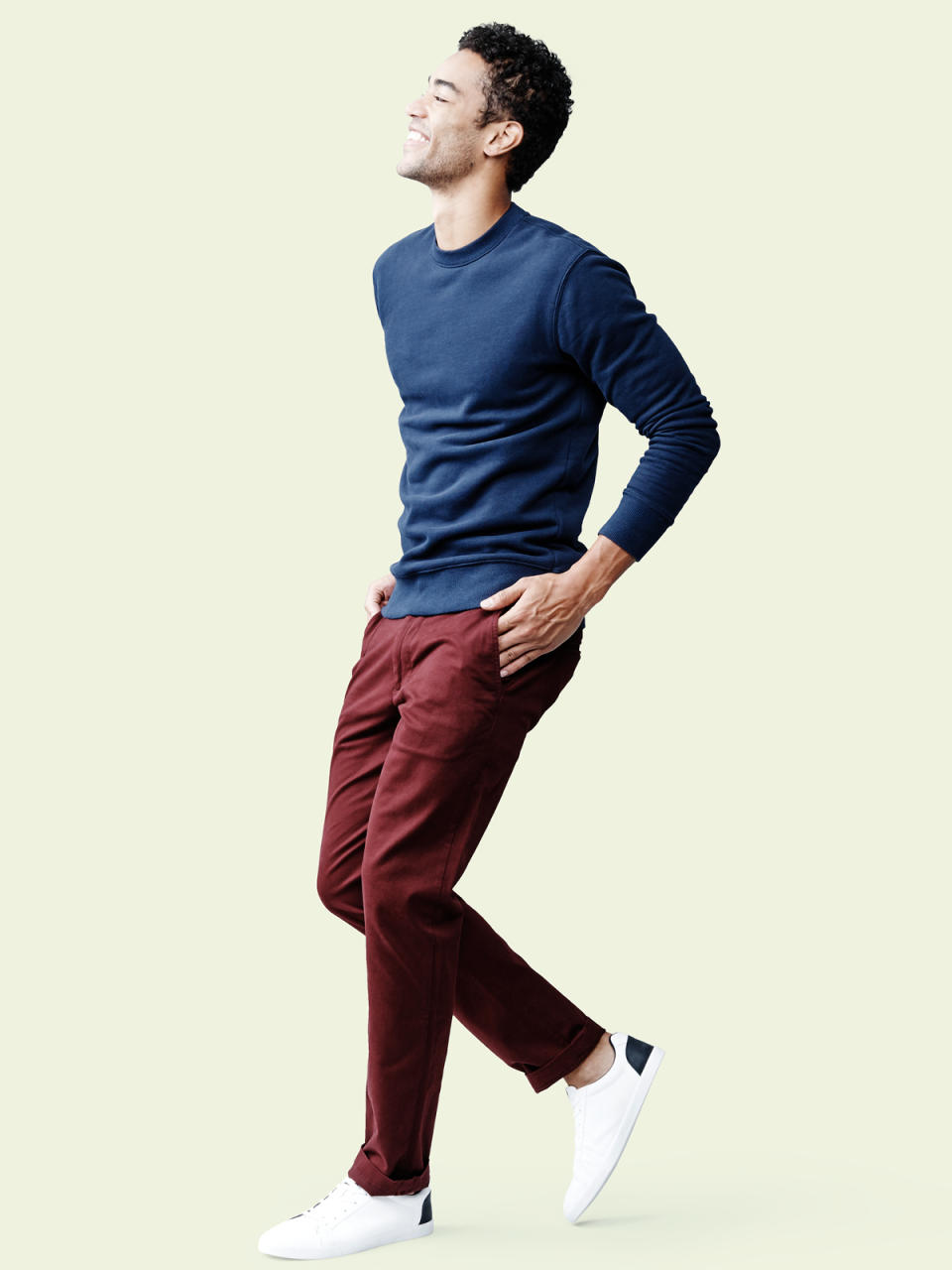 Burgundy chinos