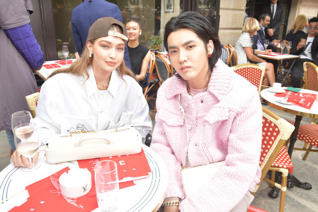 Gigi Hadid and Kris Wu Had Drinks at the Louis Vuitton Show