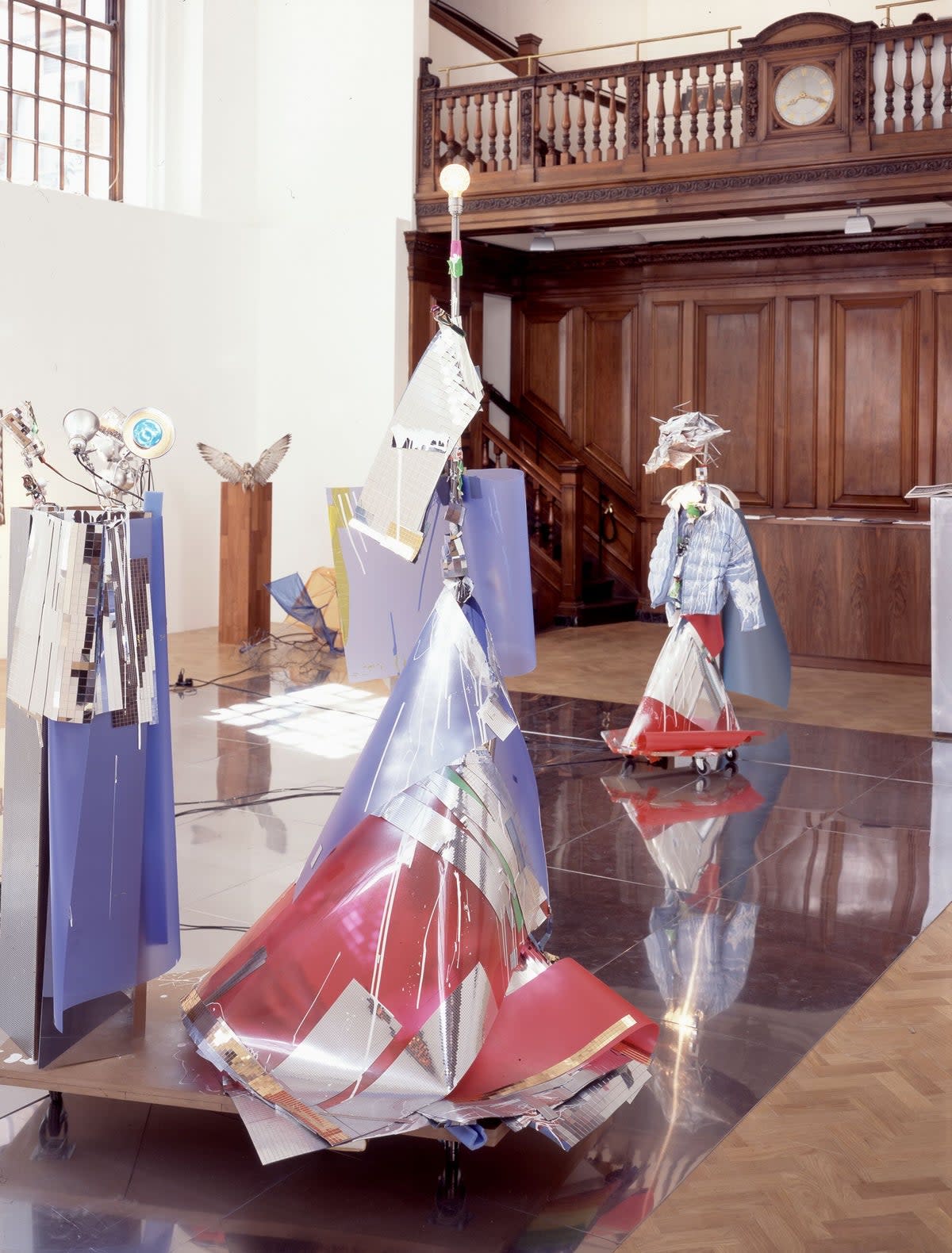 Installation view, ‘Isa Genzken. Wasserspeier and Angels’ at Hauser & Wirth Piccadilly, London, UK, 2004. (© Isa Genzken. All Rights Reserved, DACS 2024. Courtesy the artist and Hauser & Wirth)